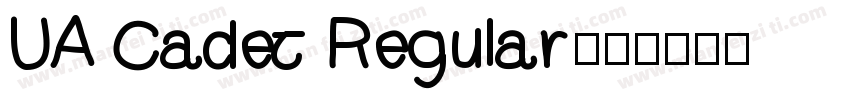 UA Cadet Regular字体转换